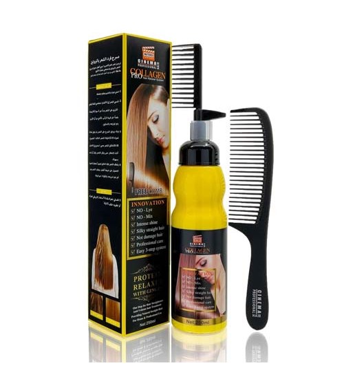 Nitro Cinema Collagen Pro Hair Relaxer System Protein Relaxer with Ginger 250ml